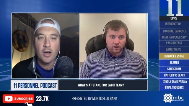 Kentucky and South Carolina both have things to play for on Saturday | 11 Personnel смотреть онлайн