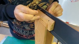 Двусторонняя "ёлочка". Седельный шов.