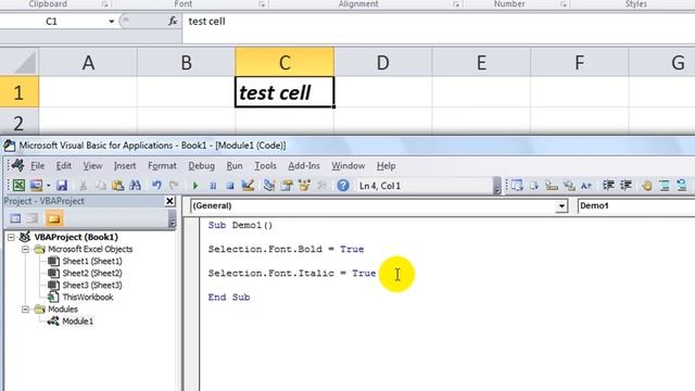 Excel VBA Tips n Tricks #1 Bold, Underline, Italic using VBA смотреть онлайн