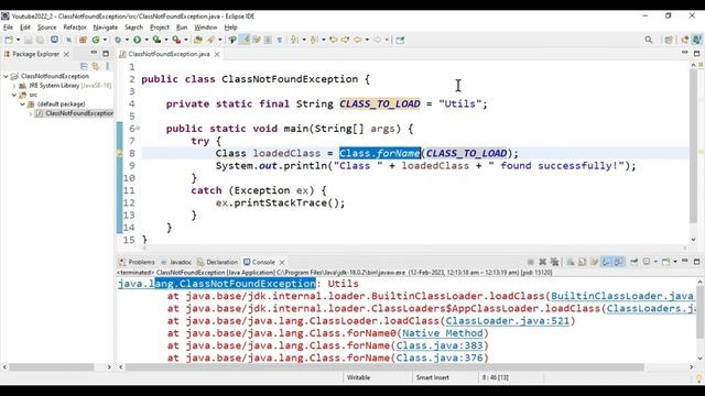 What is difference between ClassNotFoundException vs NoClassDefFoundError || How to fix it. смотреть онлайн