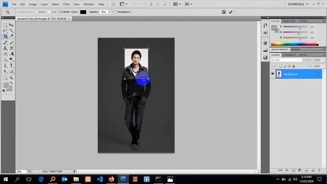 How to crop passport size photo in photoshop смотреть онлайн