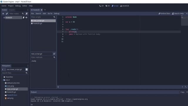 Godot Engine - GDScript Member Variables смотреть онлайн
