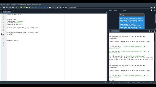 Tkinter Dersleri -20- Pencere Arkaplan Değiştirme Spinbox смотреть онлайн