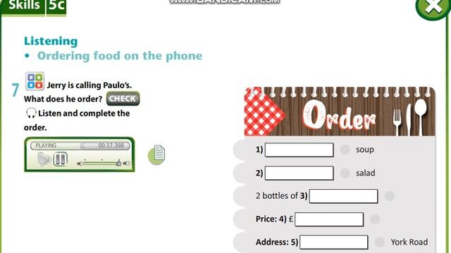 Excel 6 module 5 p59 ex7 Ordering food on the phone Listening смотреть онлайн