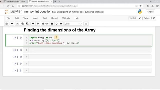 Video 3 : Finding The Item Size Of Array смотреть онлайн