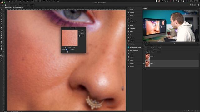 How to Retouch Skin Using Frequency Separation in Photoshop CC смотреть онлайн