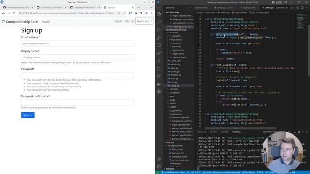 Improving our Django user invitation flow смотреть онлайн