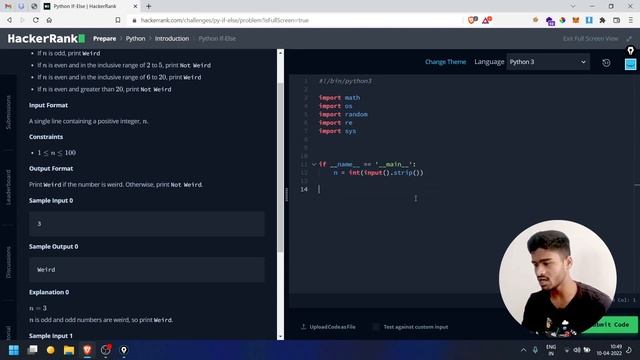 ಕನ್ನಡದಲ್ಲಿ HackerRank If-Else Python Challenge Explained | Learn Python in Kannada #28 смотреть онлайн