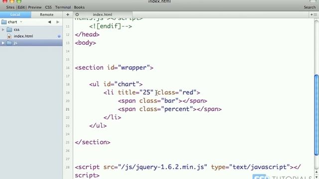 Horizontal, dynamic Bar Chart with jQuery and CSS - Part 1 смотреть онлайн