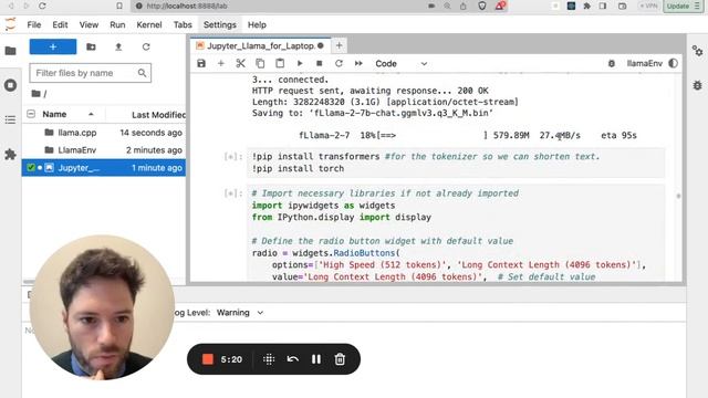 Run Llama 2 on your Laptop with Jupyter смотреть онлайн