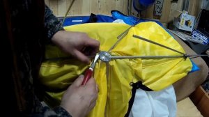 Ремонт зимней палатки Стек (зонт)