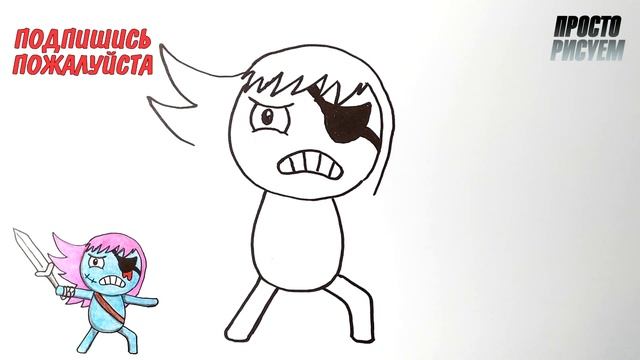 Как нарисовать ПИББИ из Come And Learn With Pibby