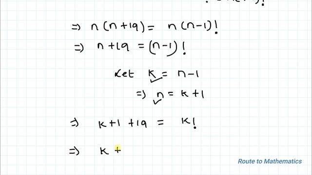 Can You Solve This Factorial Equation | Solve for n | Number Theory смотреть онлайн