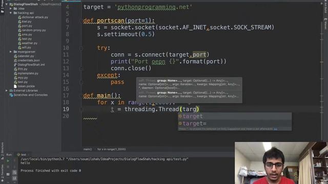 python port scanner with MULTI THREADDING смотреть онлайн