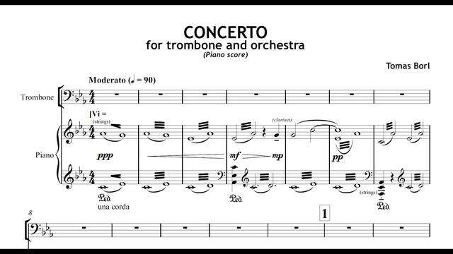 Tomas BORL: Trombone Concerto (1/3) Allegro смотреть онлайн