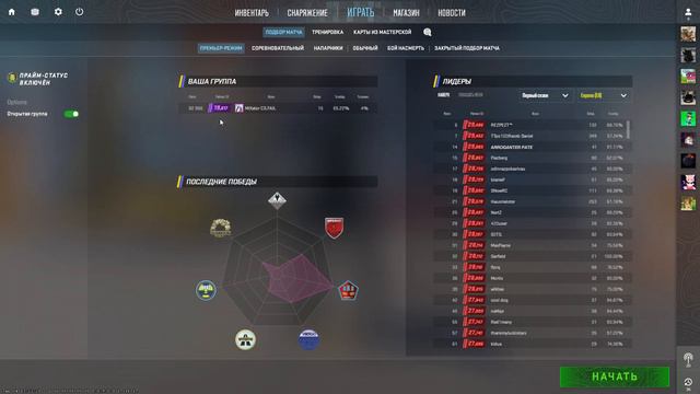 КАК БЫСТРО ПОДНЯТЬ РЕЙТИНГ В КС2 :\?! ( Баг в премьер режиме кс2 )