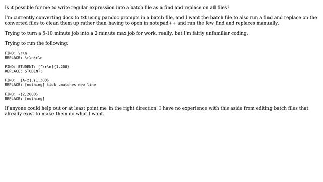 Using Regular Expression in batch files смотреть онлайн