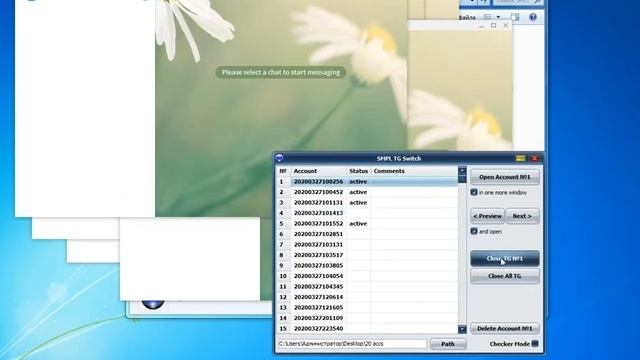 SMPL TGSwitch - программа для управления аккаунтами Telegram tdata смотреть онлайн