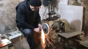 Делаю клинок на охотничий нож. Вогнутые спуски. Ручная работа. Загадка подписчикам