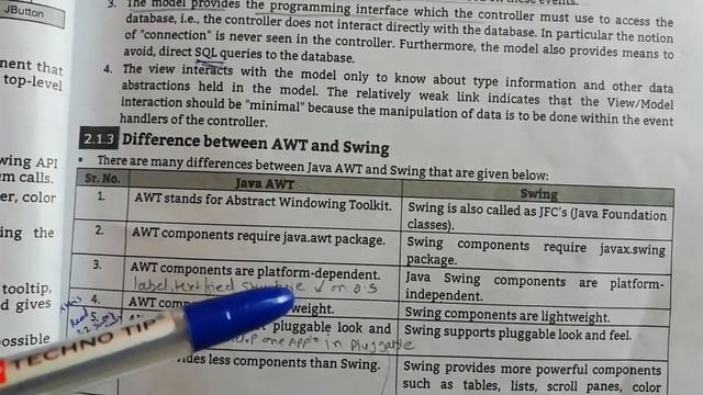 Difference between awt and swing смотреть онлайн