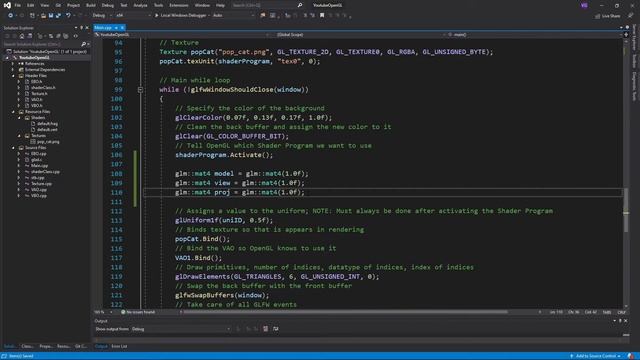 OpenGL Tutorial 7 - Going 3D смотреть онлайн