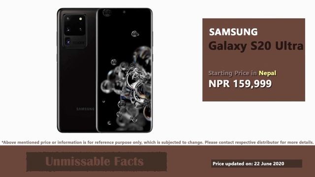 Samsung Galaxy S20 Ultra price in Nepal смотреть онлайн