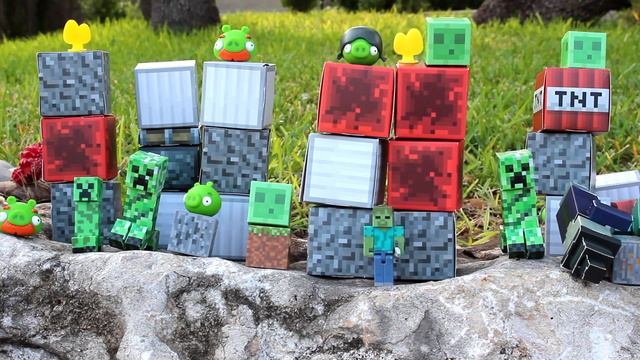 Epic Angry Birds Minecraft Battle!! смотреть онлайн