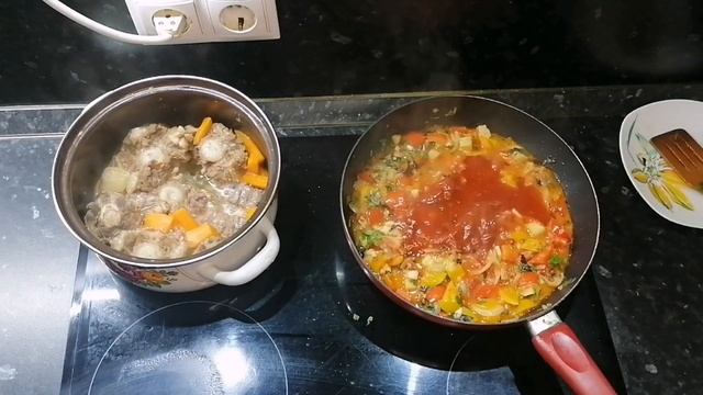 ☝️Вкусно!☝️ Говяжий хвост с овощами в сладком соусе чили? смотреть онлайн