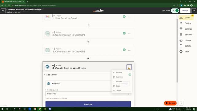 How to Automatically Post WordPress Blog Posts with Chat GPT and Zapier смотреть онлайн