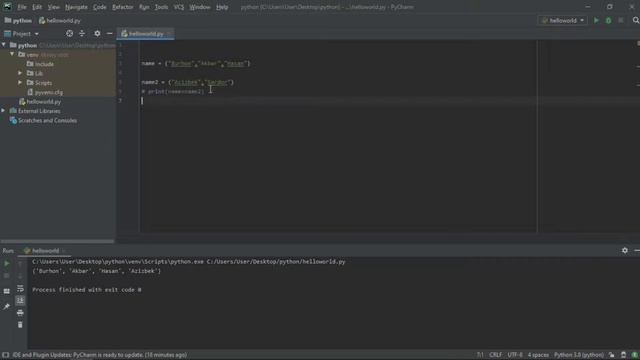Python asoslari. 6 - Dars. Tuple bilan ishlash смотреть онлайн