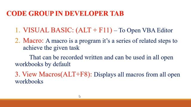 Excel Macros VBA Introduction In Telugu | What Is Macros VBA In Excel