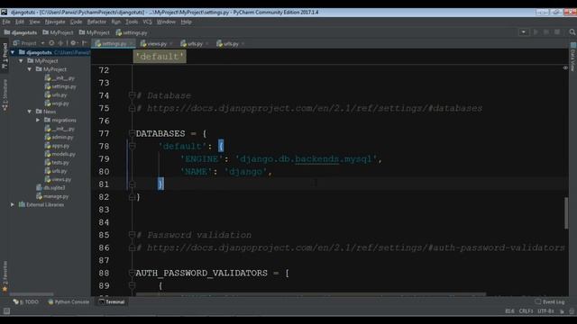 Learn Django ( 2.1) - Connecting Django 2 Application To Mysql Database #6 смотреть онлайн