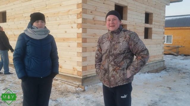 Дом из бруса 6х9 с ломаной крышей. Отзыв заказчика. Проект с мансардой смотреть онлайн