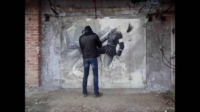 Роспись ворот)) гаража)) на патриотичную тему)) смотреть онлайн