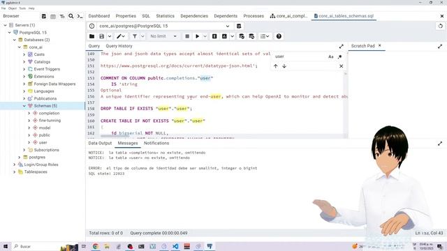Creando la base de datos #CoreAI @OpenAI #ChatGPT @PostgreSQL смотреть онлайн