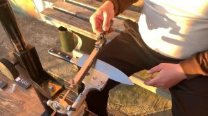 ЗАТОЧКА НОЖА НА ТОЧИЛЬНОМ СТАНКЕ  || КАК Я ТОЧУ НОЖИ! #нож