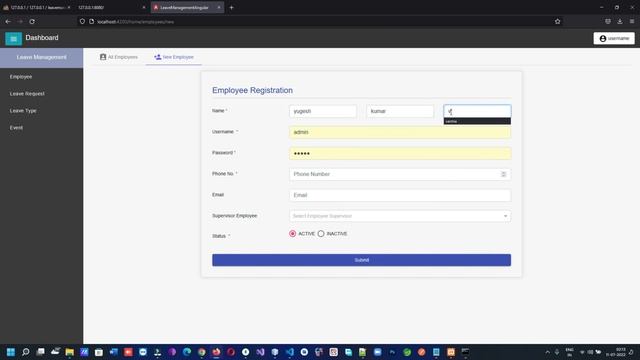 Employee Leave Management Spring Boot Mysql Angular Project with Source Code смотреть онлайн