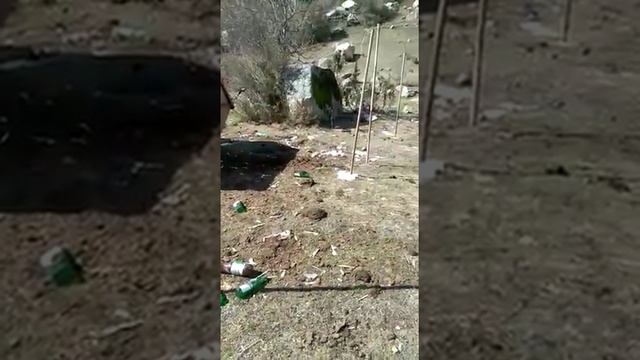 Национальный парк Осетии, с. Ахсау. Не вывозят мусор с 2014 г. смотреть онлайн