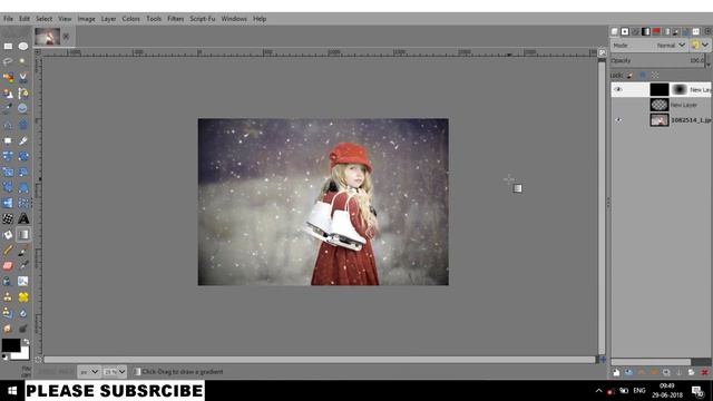 Vignette Effect in Gimp смотреть онлайн