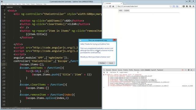 AngularJS Animation with ng-enter and ng-leave смотреть онлайн
