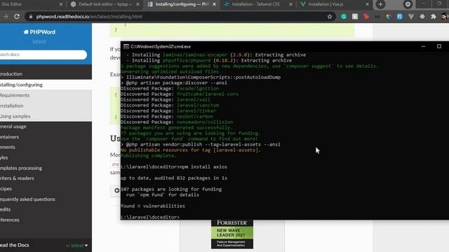 Document Editor using Laravel, Vue 3, TipTap | Importing a word file and editing it in web app смотреть онлайн