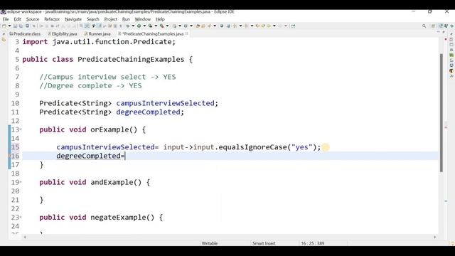 Java8 | 24 | Predicate Chaining | AND | OR | NEGATE смотреть онлайн