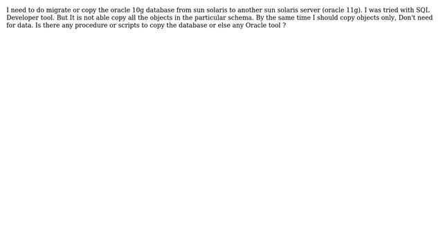 Databases: Oracle database migration or copy смотреть онлайн