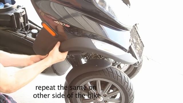 Piaggio MP3 - Front Leg Shield Cover / Headlight Removal | Mitch's Scooter Stuff смотреть онлайн