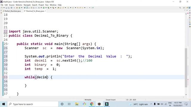 Program to Convert Decimal Numbers to Binary Numbers  Decimal to Binary Numbers Conversion