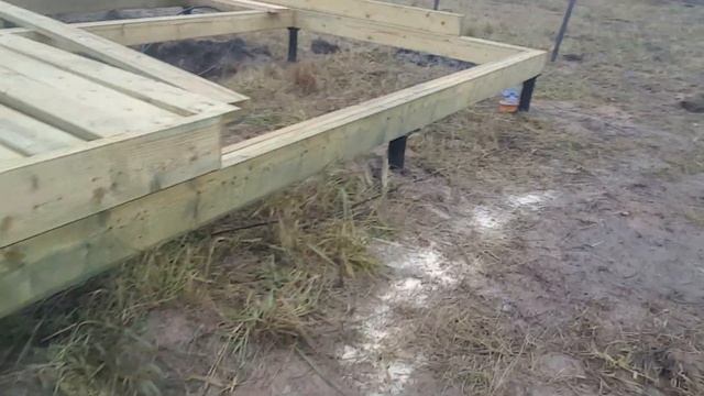 Обвязка балок перекрытия цоколя доской. Часть 1 смотреть онлайн