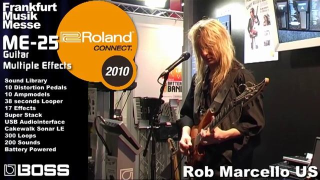 ME-25 Guitar Multiple Effects Part 2 Musikmesse 2010 Booth Demo смотреть онлайн