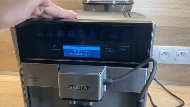 Siemens EQ6 PLUS CZ, S500, domácí automatický kávovar, popis, ukázka přípravy kávy, espresso смотреть онлайн