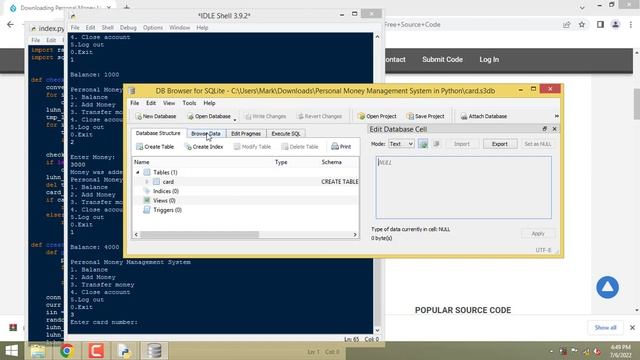Personal Money Management System in Python смотреть онлайн