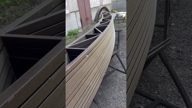 Подготовка комплекта навеса к монтажу